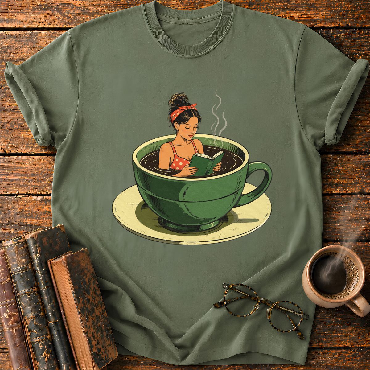 A Woman Reading A Book T-Shirt
