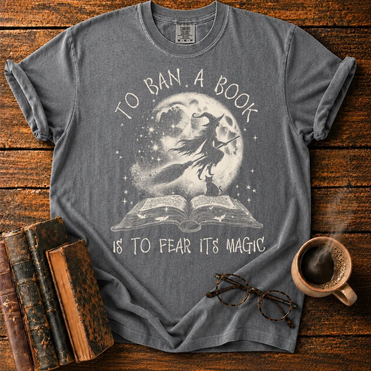 Moonlit Witchcraft and Forbidden Books T-Shirt