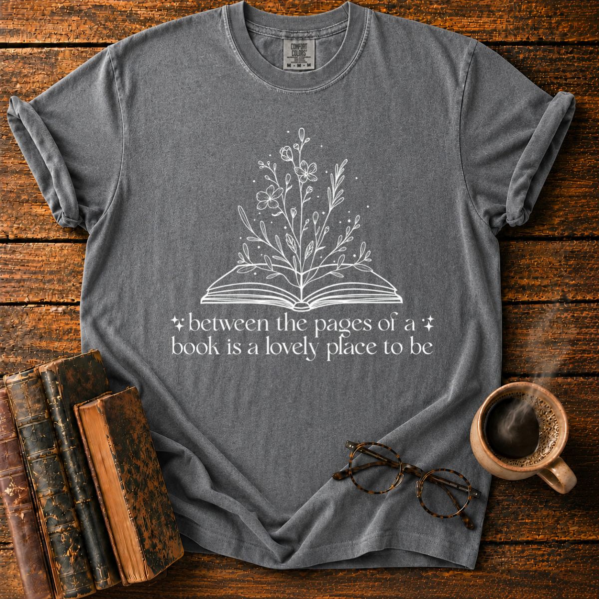 Botanical Book Quote on Forest T-Shirt