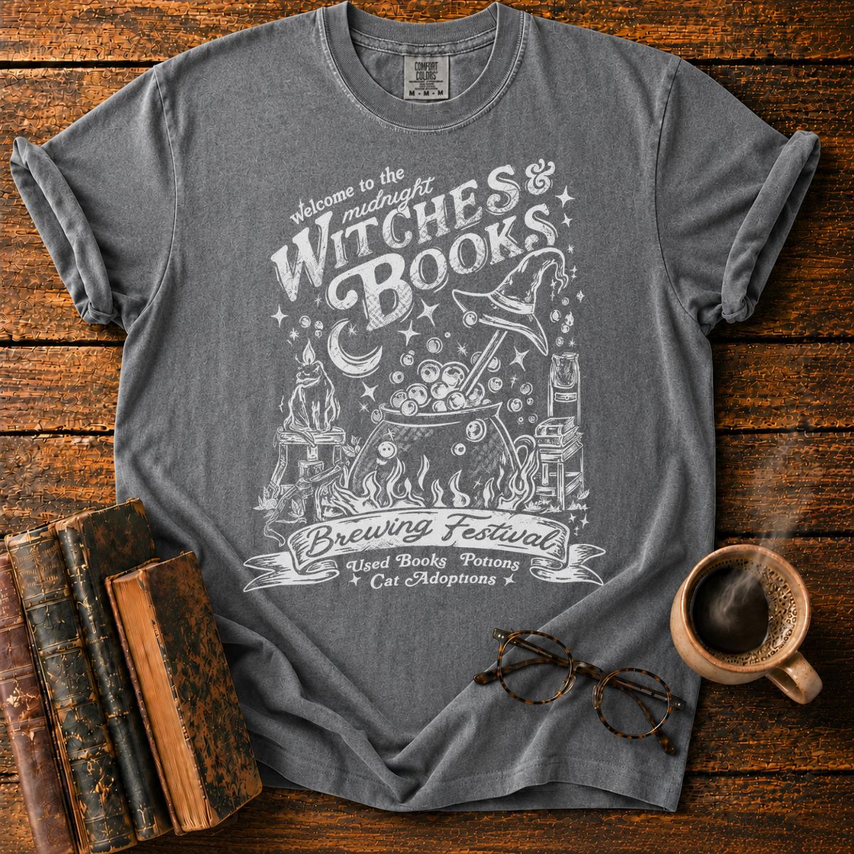 Midnight Witches and Books Festival T-Shirt