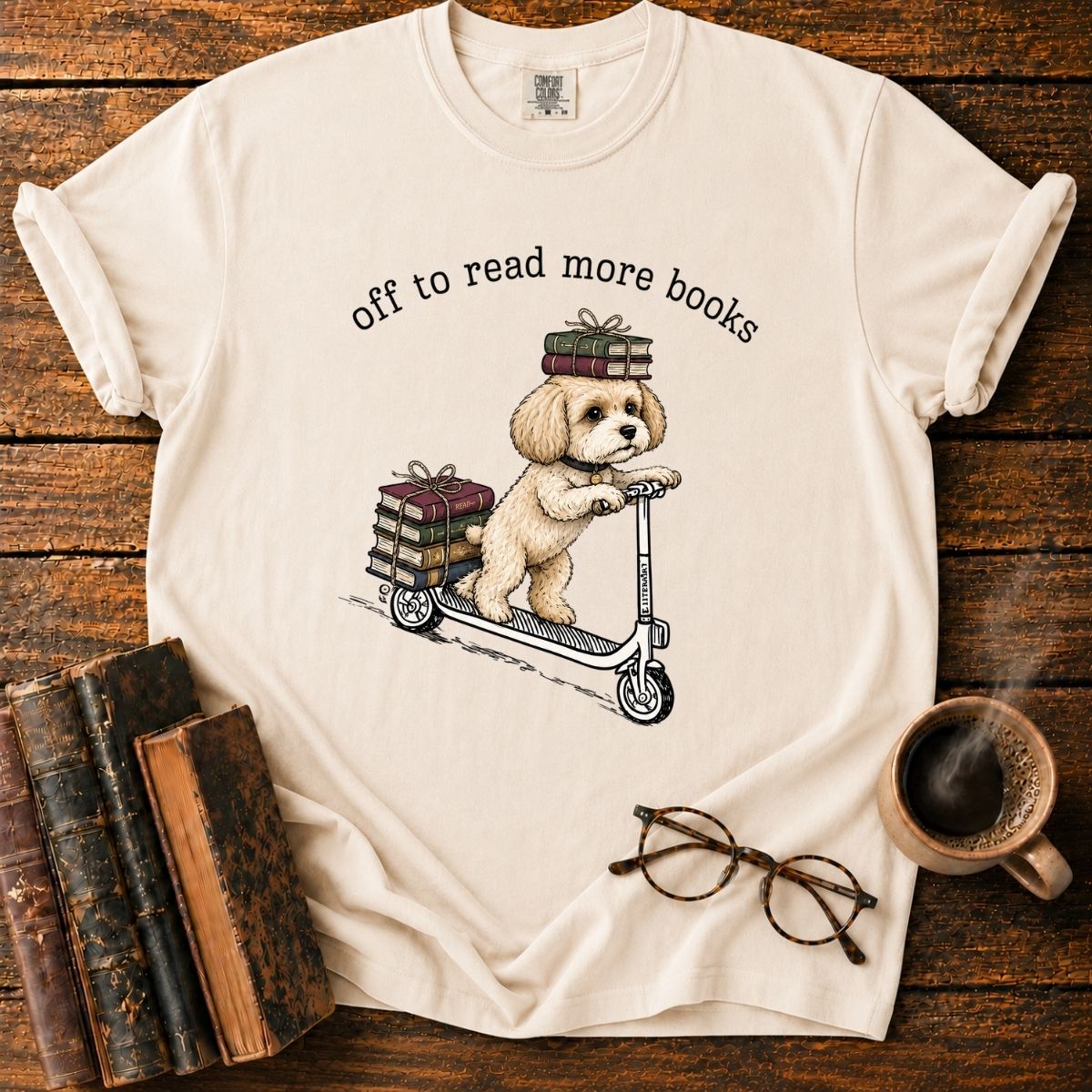 Off to Read More Books T-Shirt