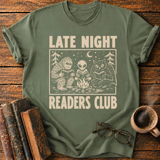 Late Night Readers Club Campfire T-Shirt