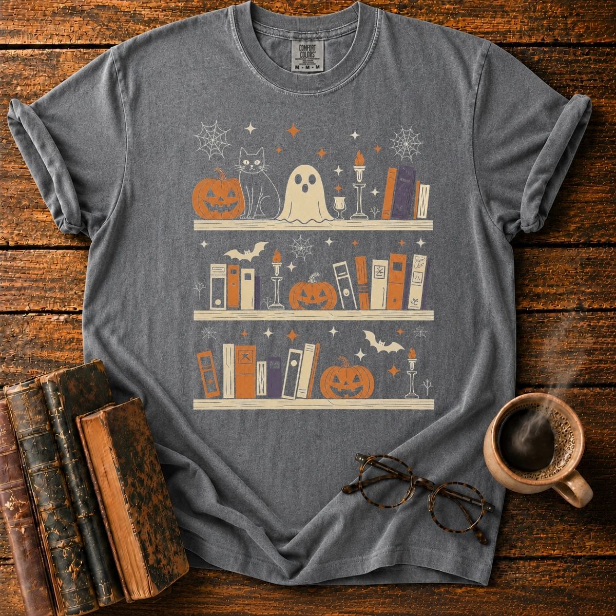 Haunted Halloween Shelf Collection T-Shirt