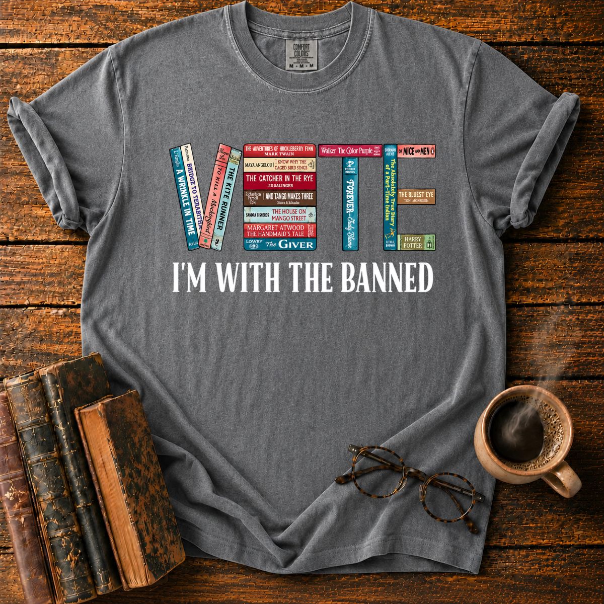 Vote I'm With The Banned Books T-Shirt
