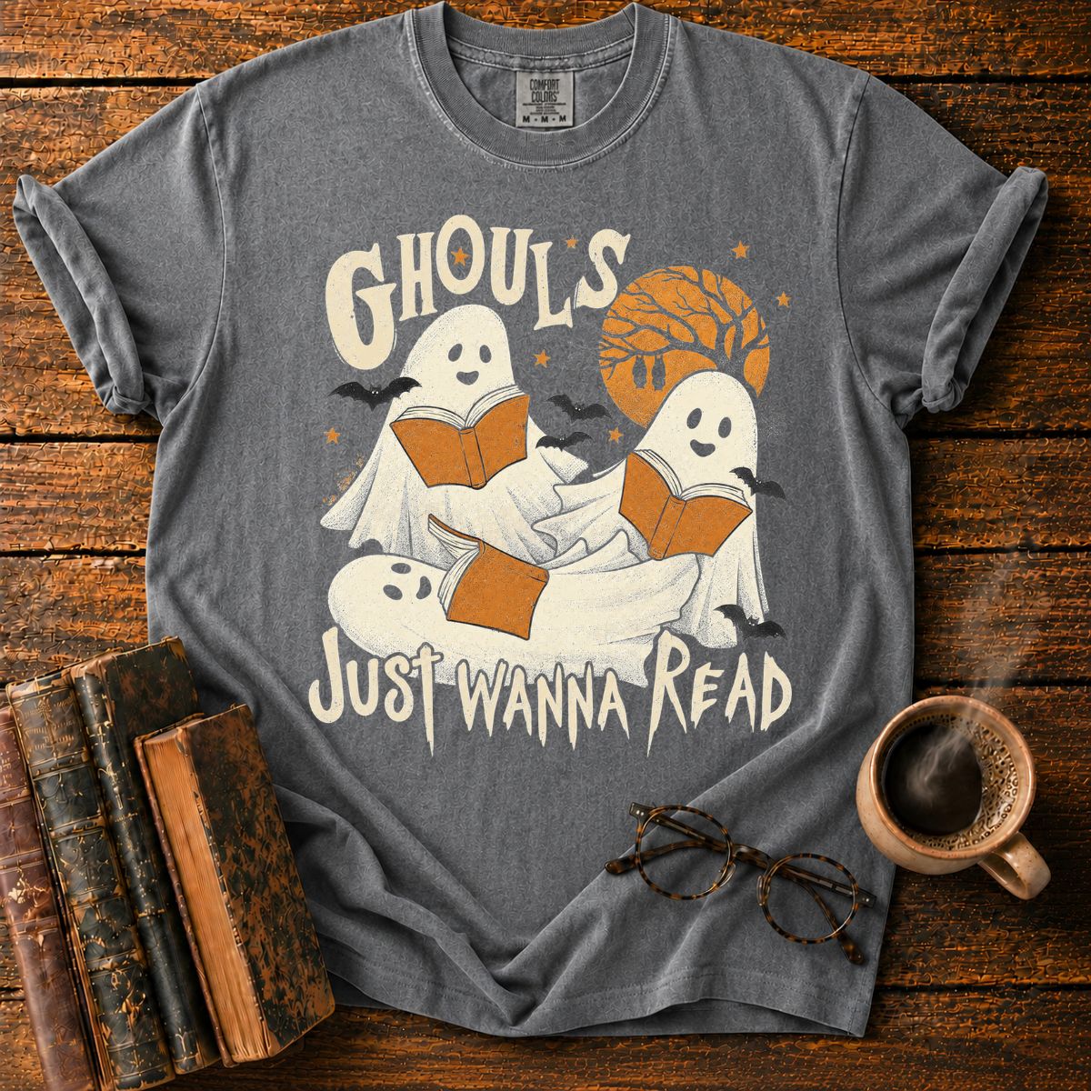 Ghouls Just Wanna Read Ghost T-Shirt