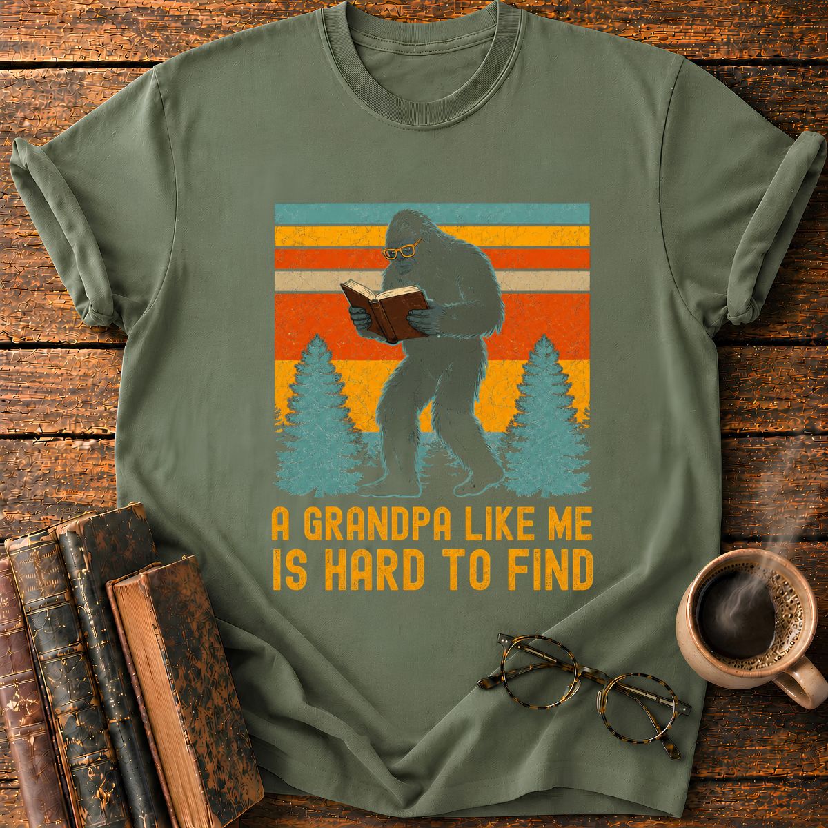 Vintage Bigfoot Reading T-Shirt