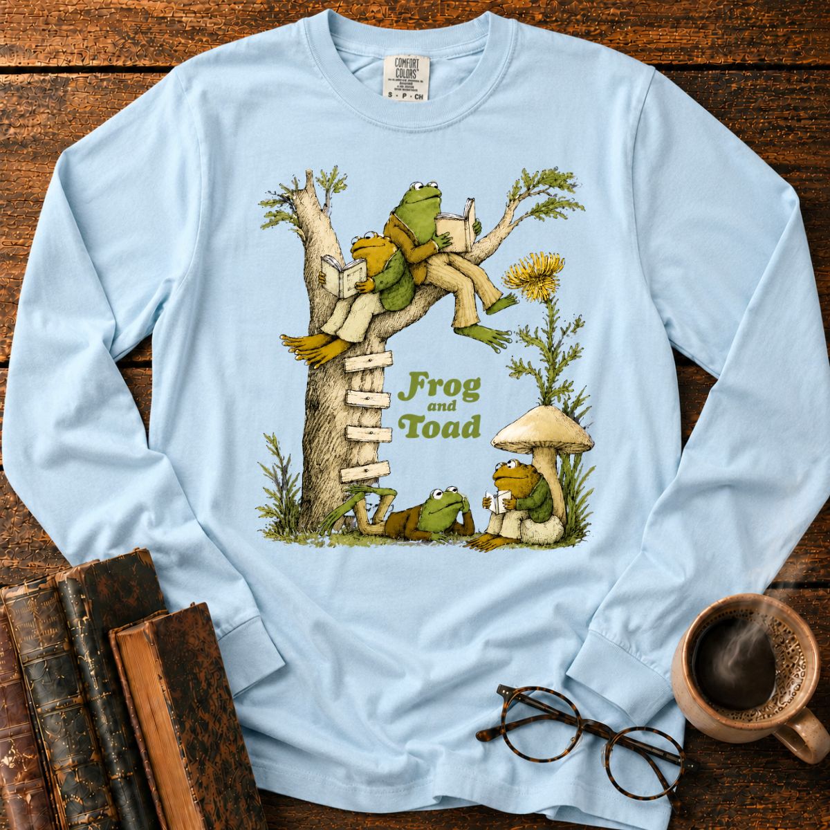 Frog and Toad Under the Tree Long Sleeve T-Shirt