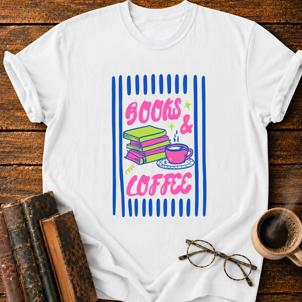 Books & Coffee T-Shirt