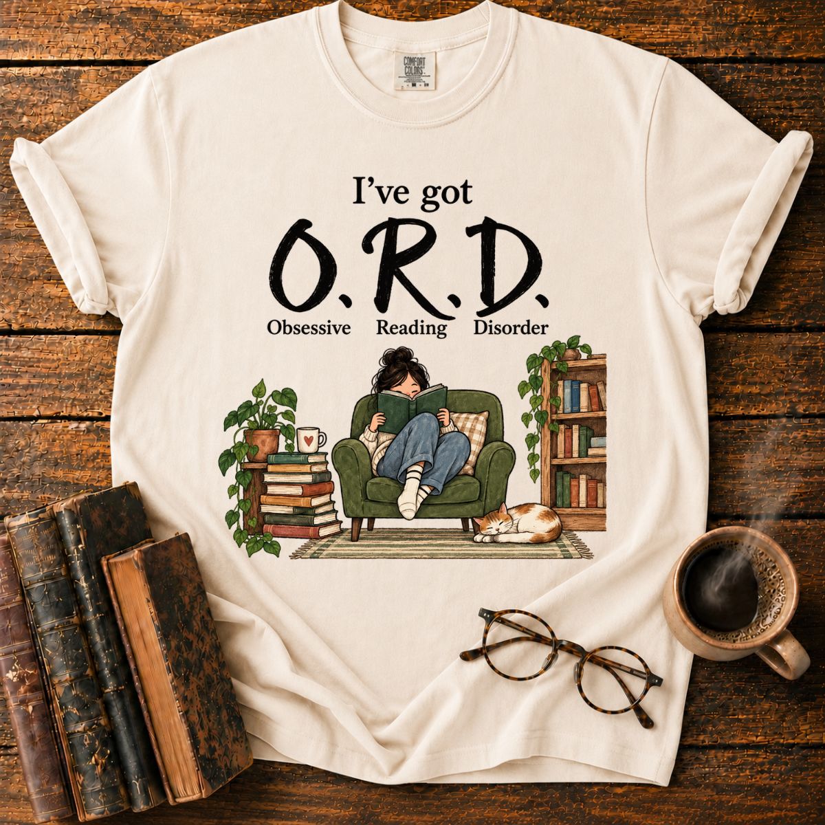 Obsessive Reading Disorder Book Lover T-Shirt