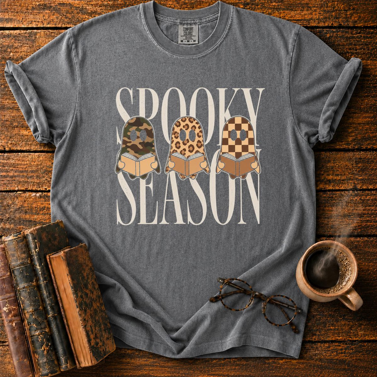 Spooky Season Ghosts Reading T-Shirt