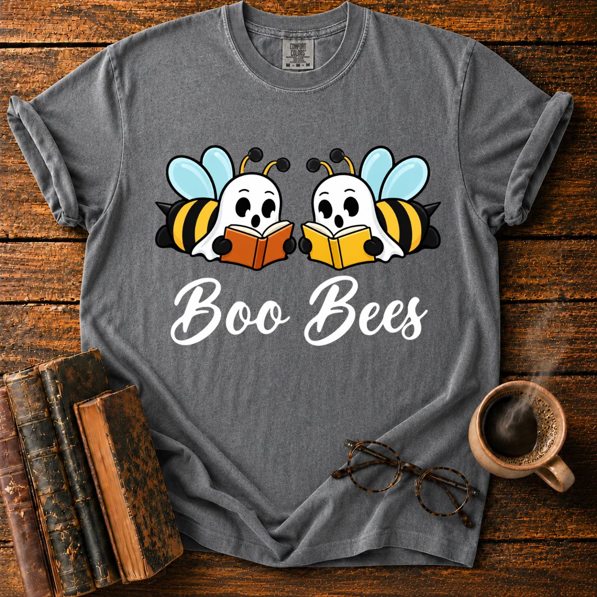 Boo Bees Reading Side by Side T-Shirt