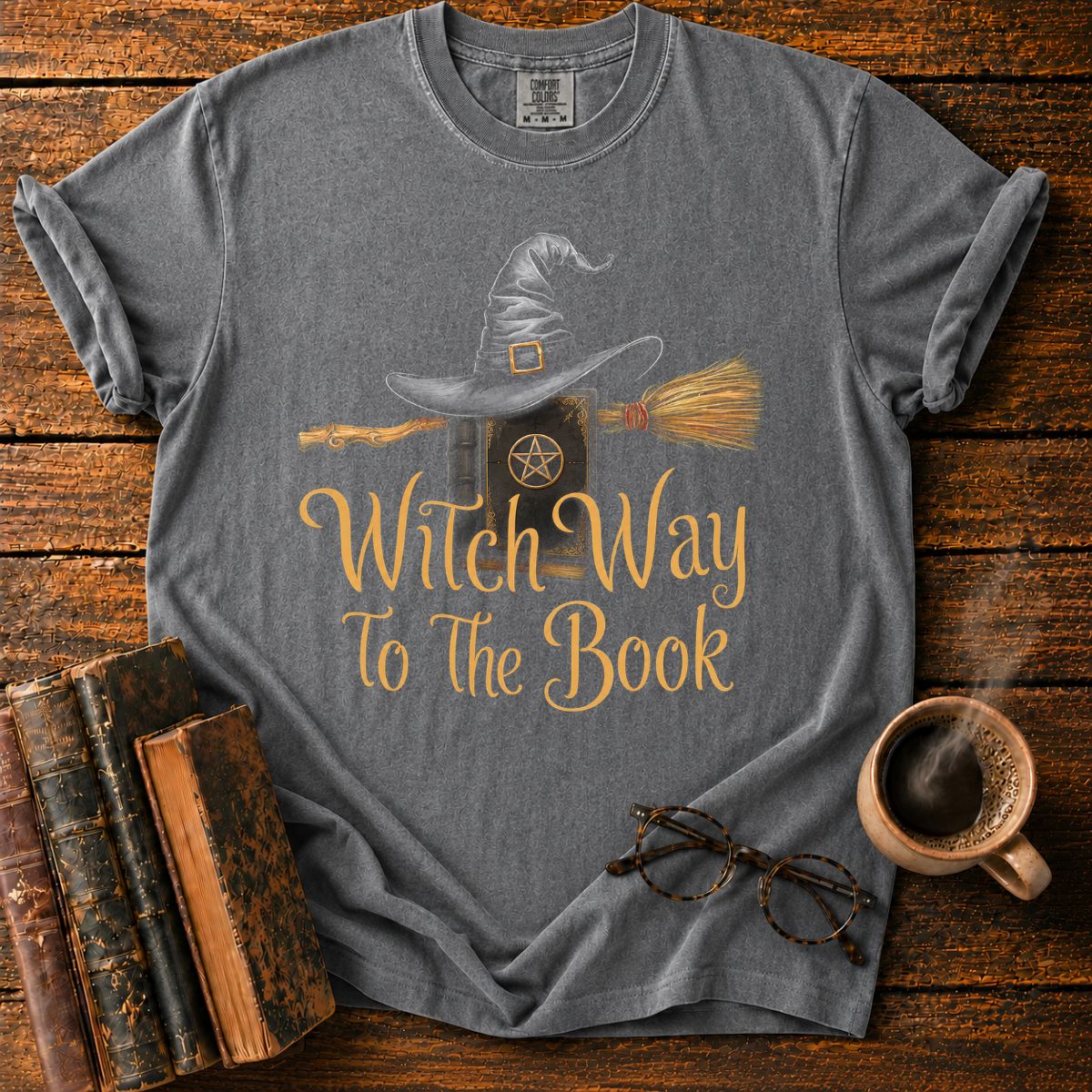 Witch Way To The Book T-Shirt