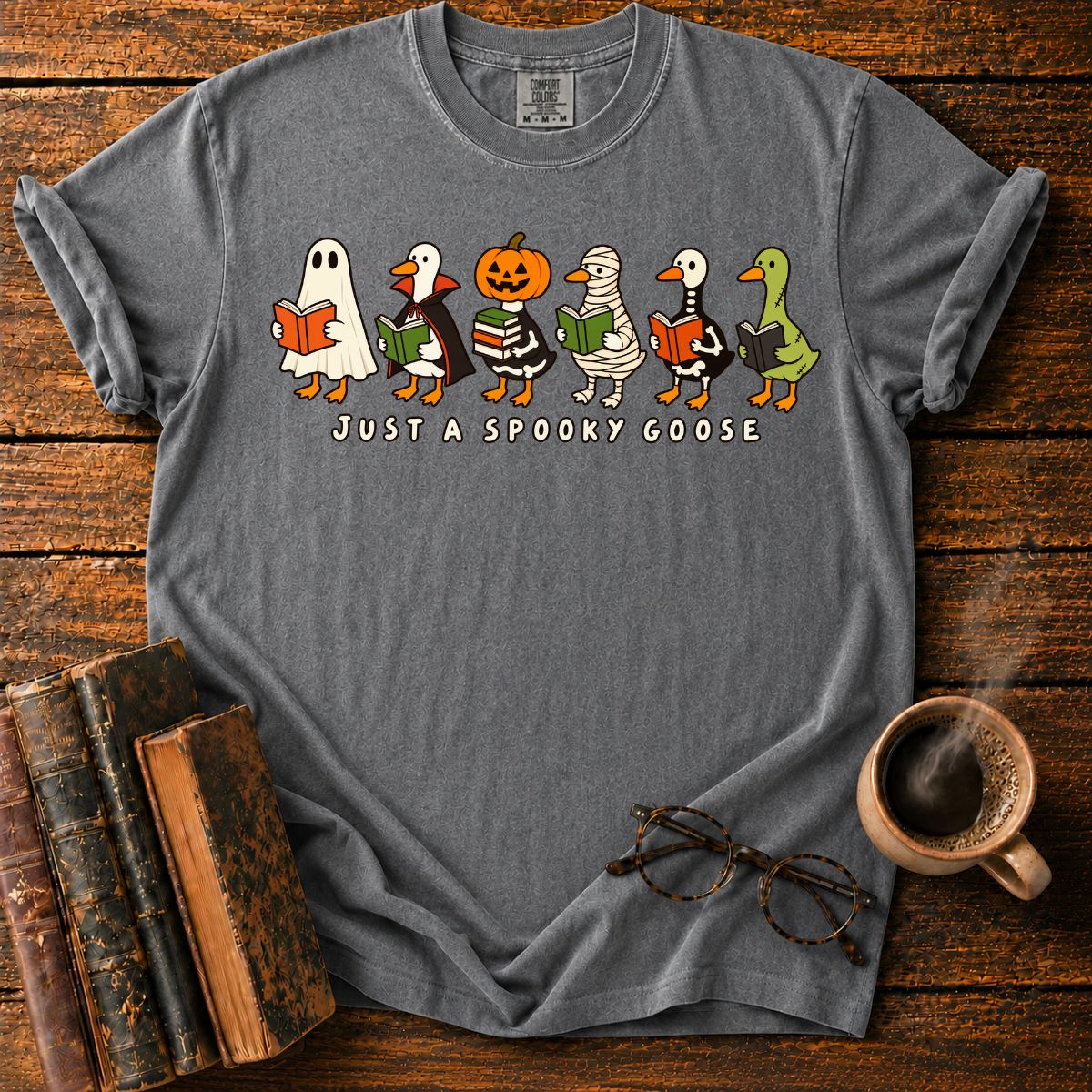 Spooky Goose Book Club T-Shirt