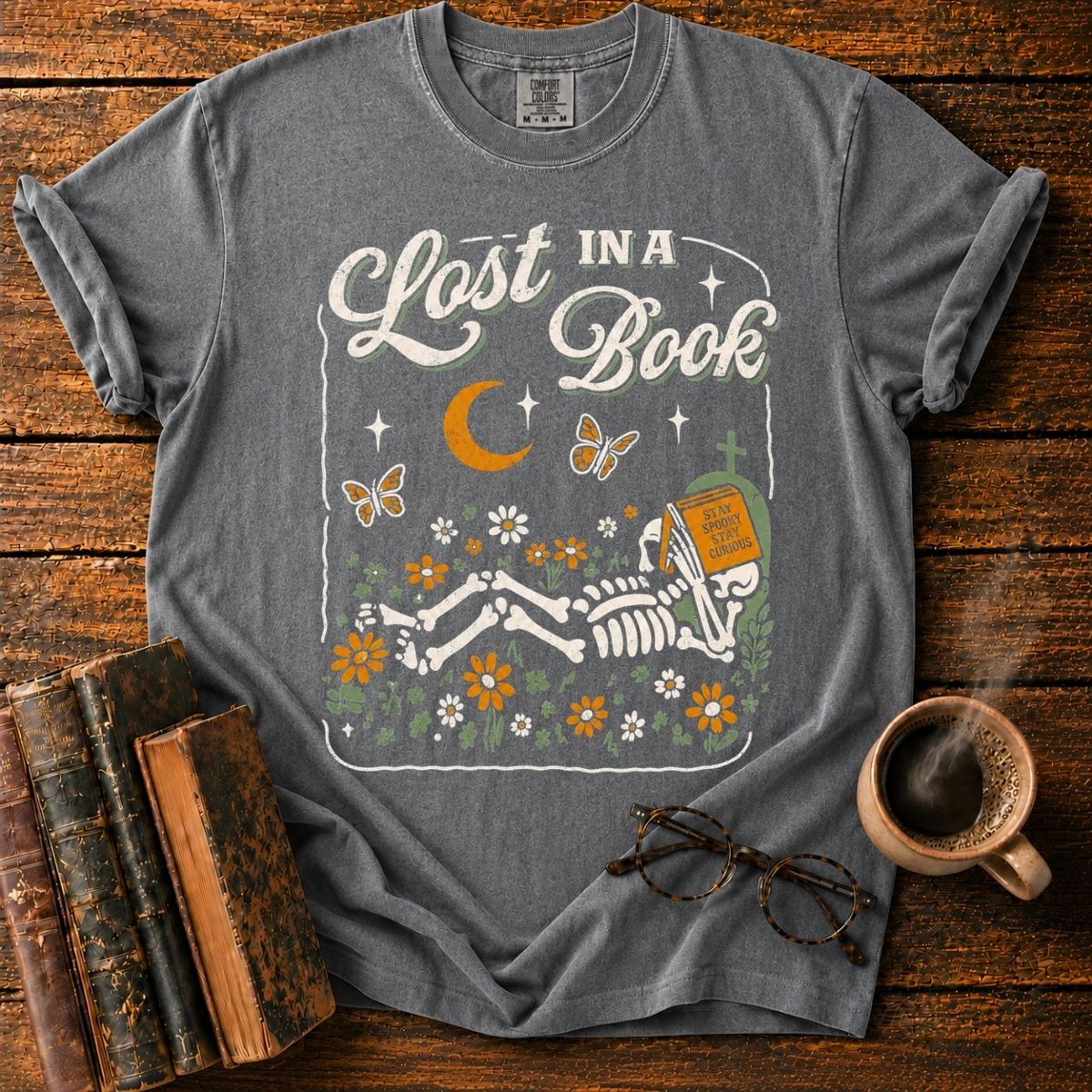 Lost in a Spooky Book Meadow T-Shirt