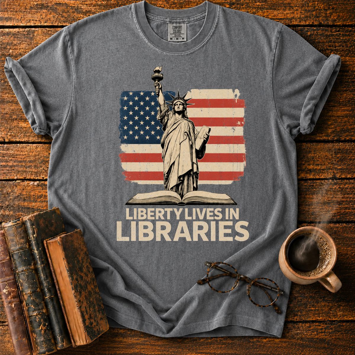 Liberty Lives in Libraries T-Shirt