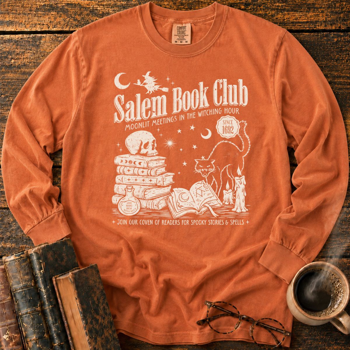 Salem Book Club Witchy LS T-Shirt