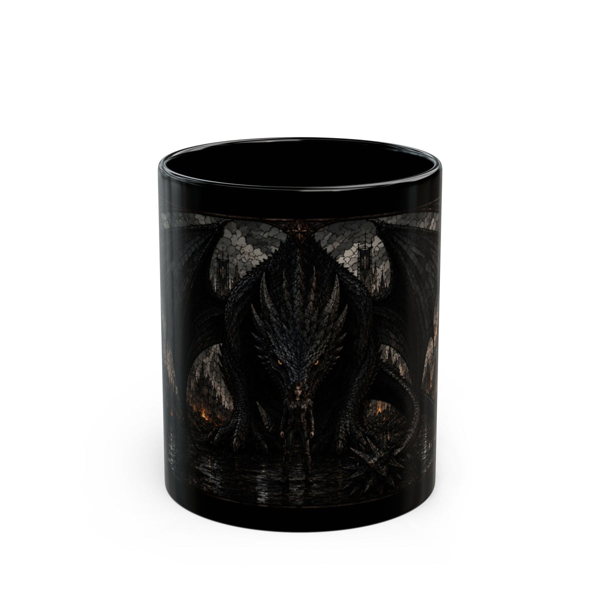 Violet and Tarin Stained Glass Mug