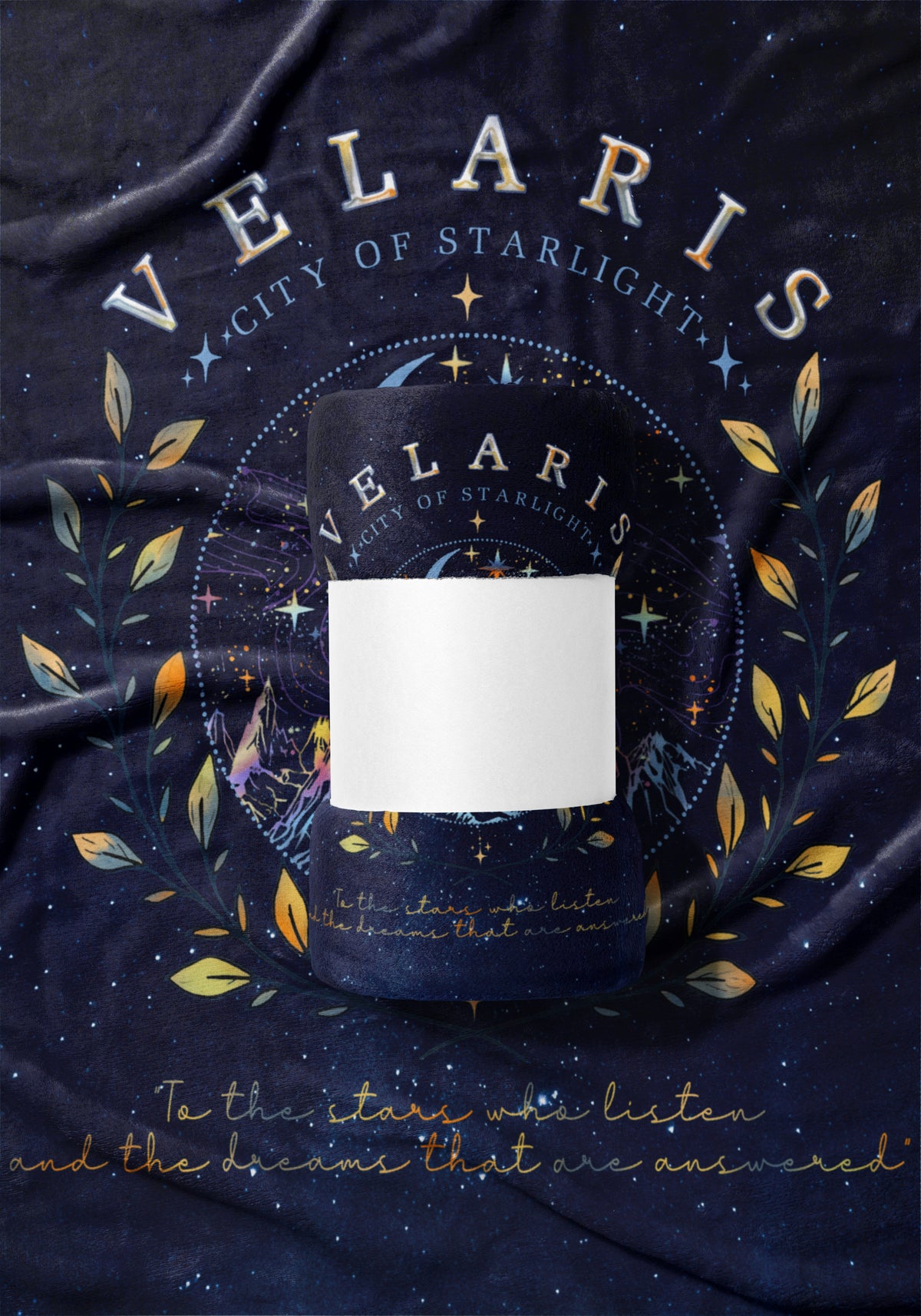 Velaris City of Starlight ACOTAR Velveteen Plush Blanket