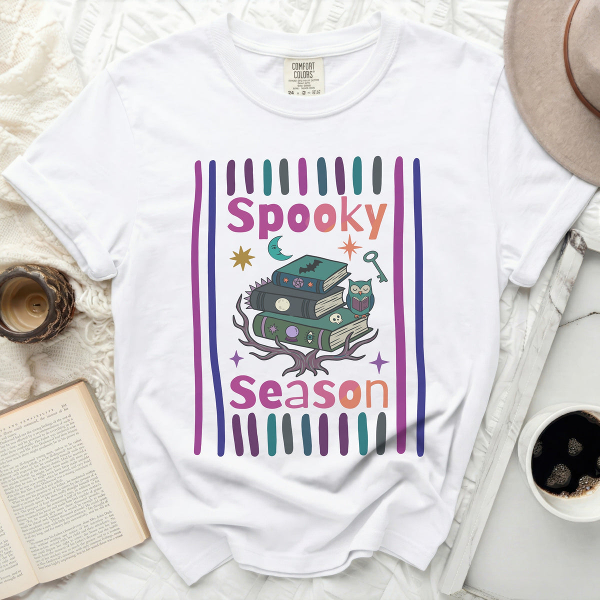Spooky Season Books Arcane Tee