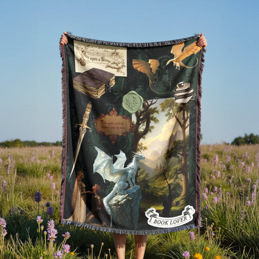 Fourth Wing Woven Throw Blanket