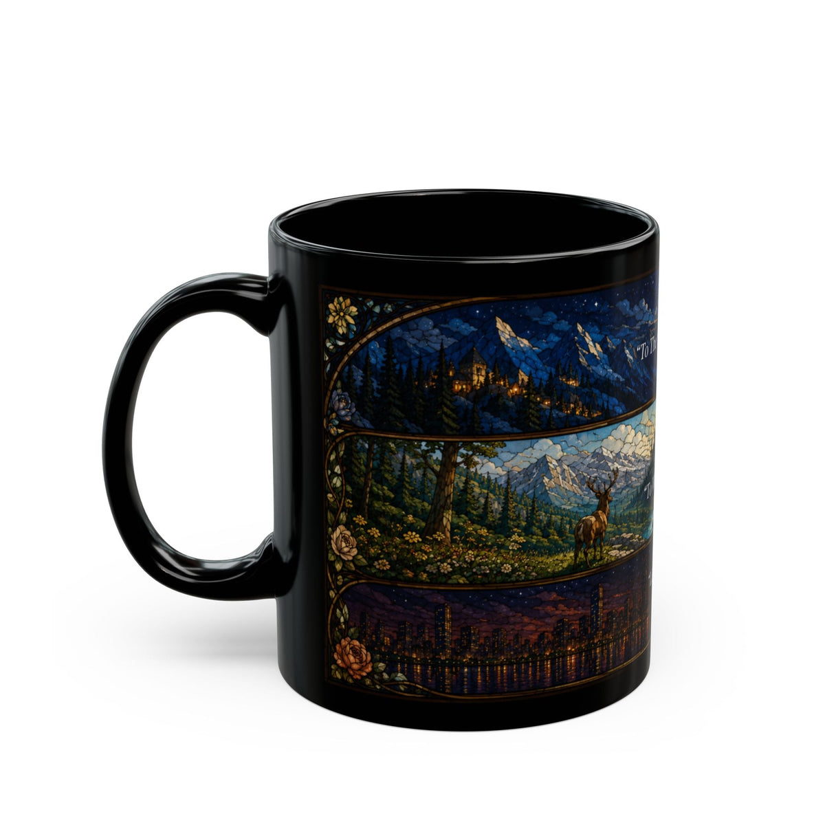 Stained Glass Maas Realms Mug