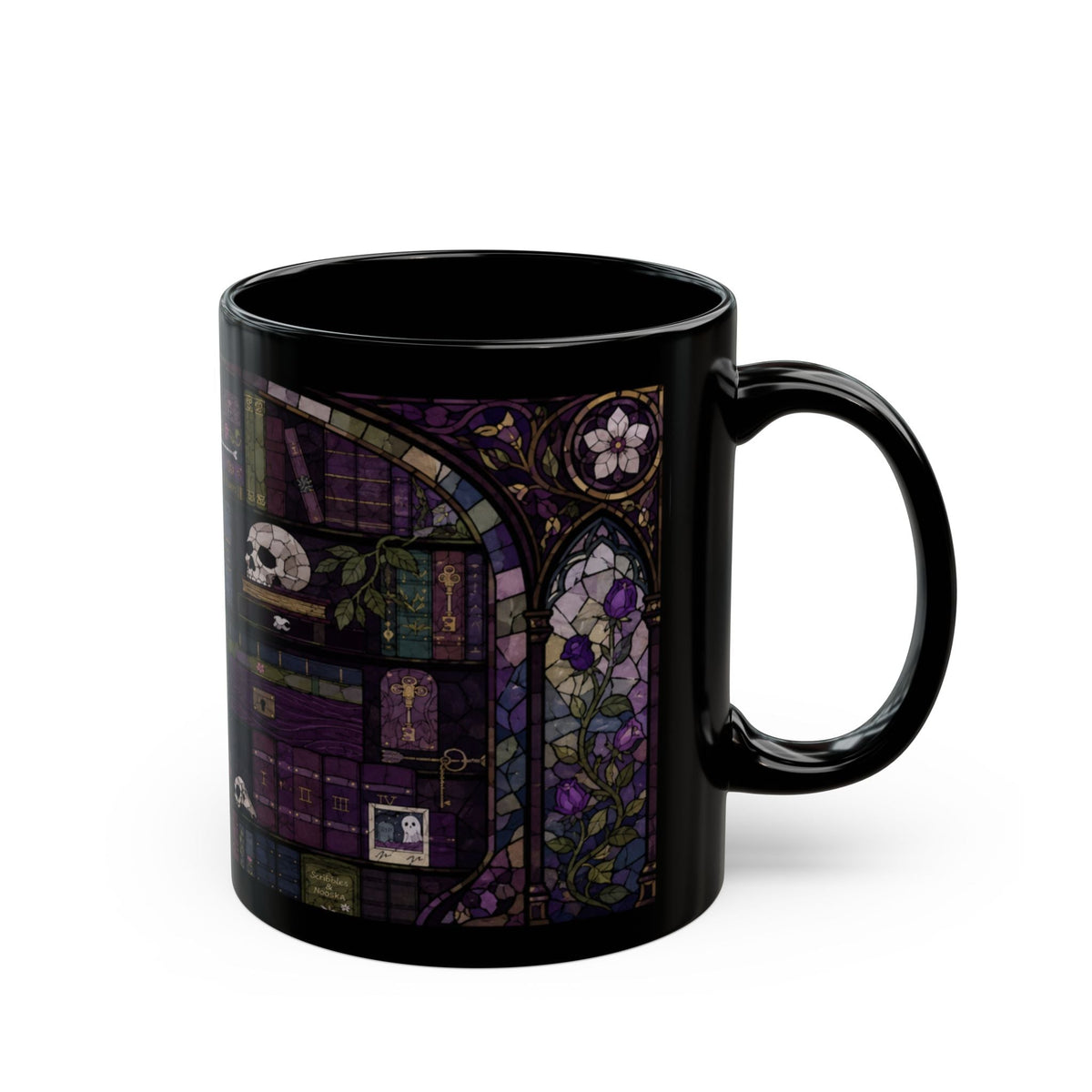 Enchanted Library Stained Glass Mug