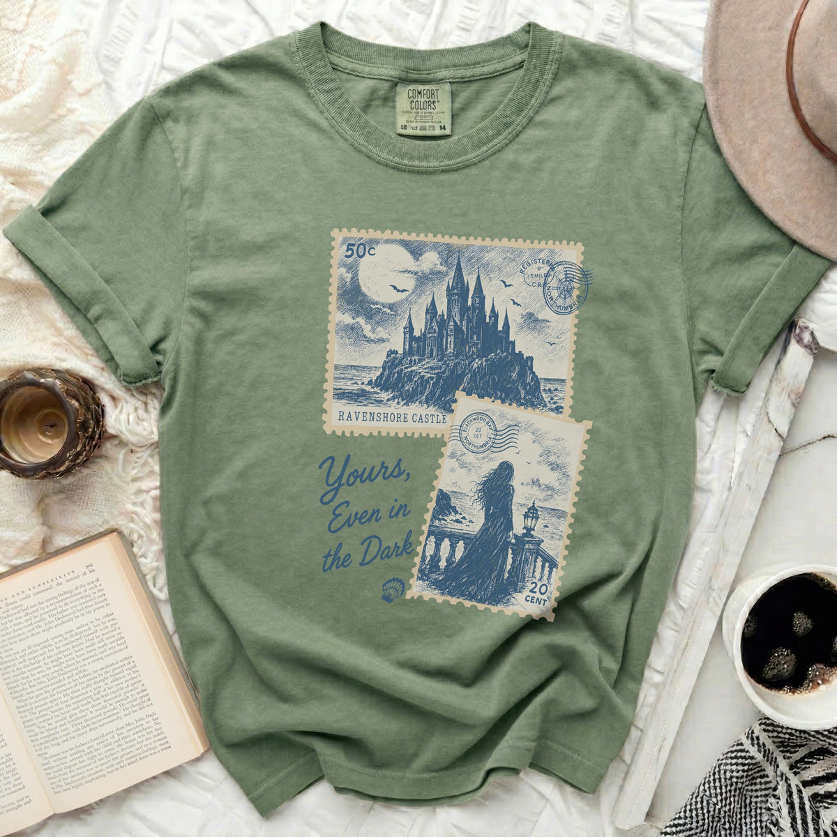 Yours in the Dark Stamp Art Tee