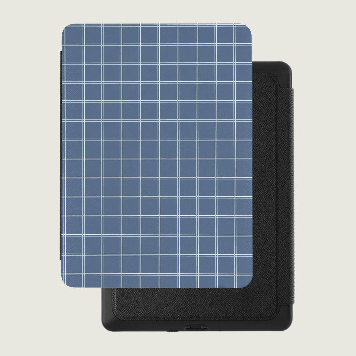 Blue Grid Kindle Case