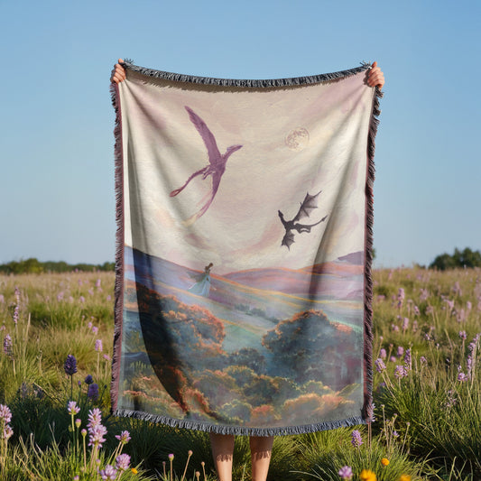 Fourth Wing Woven Throw Blanket