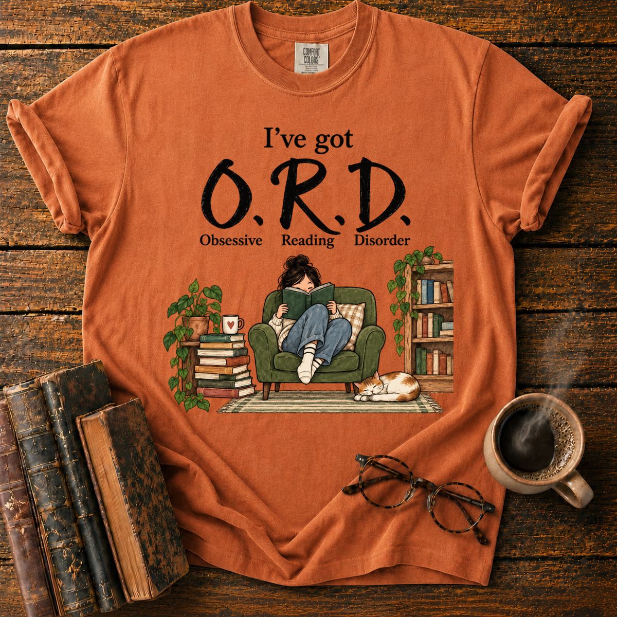Obsessive Reading Disorder Book Lover T-Shirt