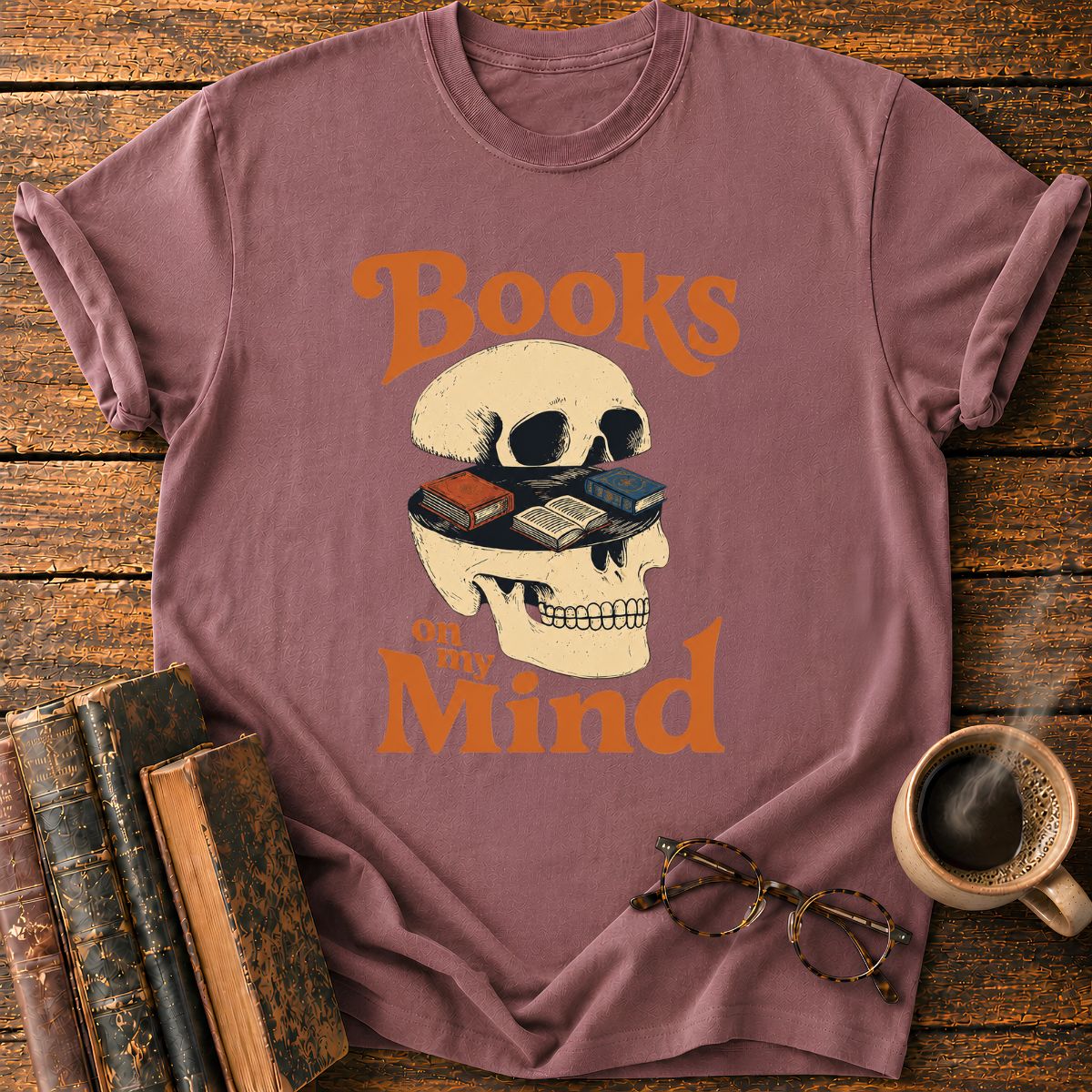 Books on My Mind Vintage T-Shirt