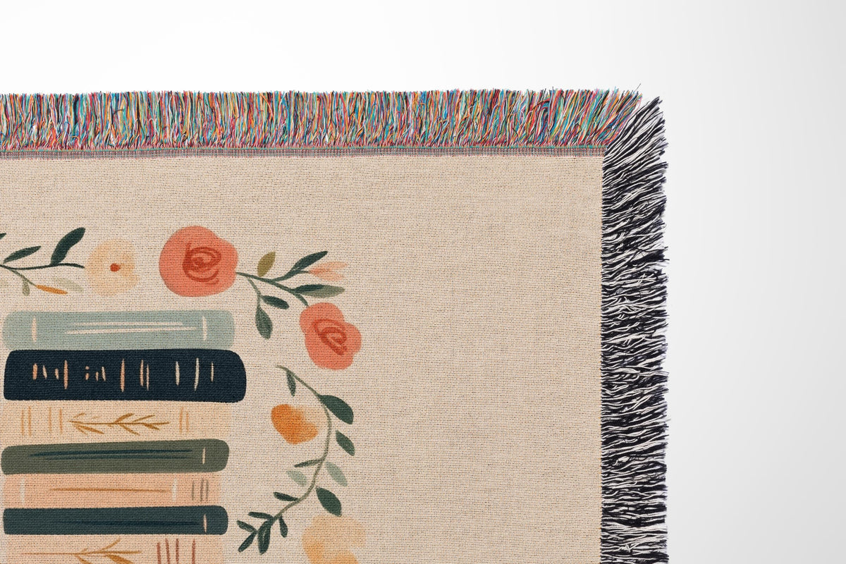 Personalized Name Bookshelf Blanket