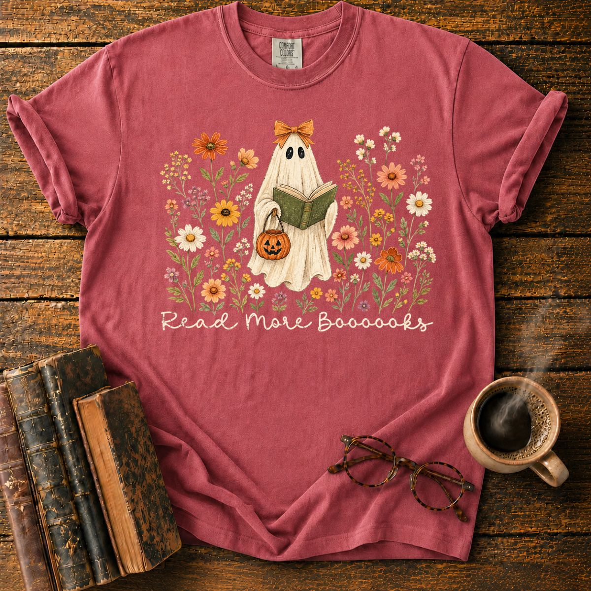 Ghostly Garden Reading Delight T-Shirt