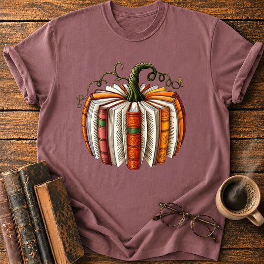 Vintage Pumpkin Book T-Shirt
