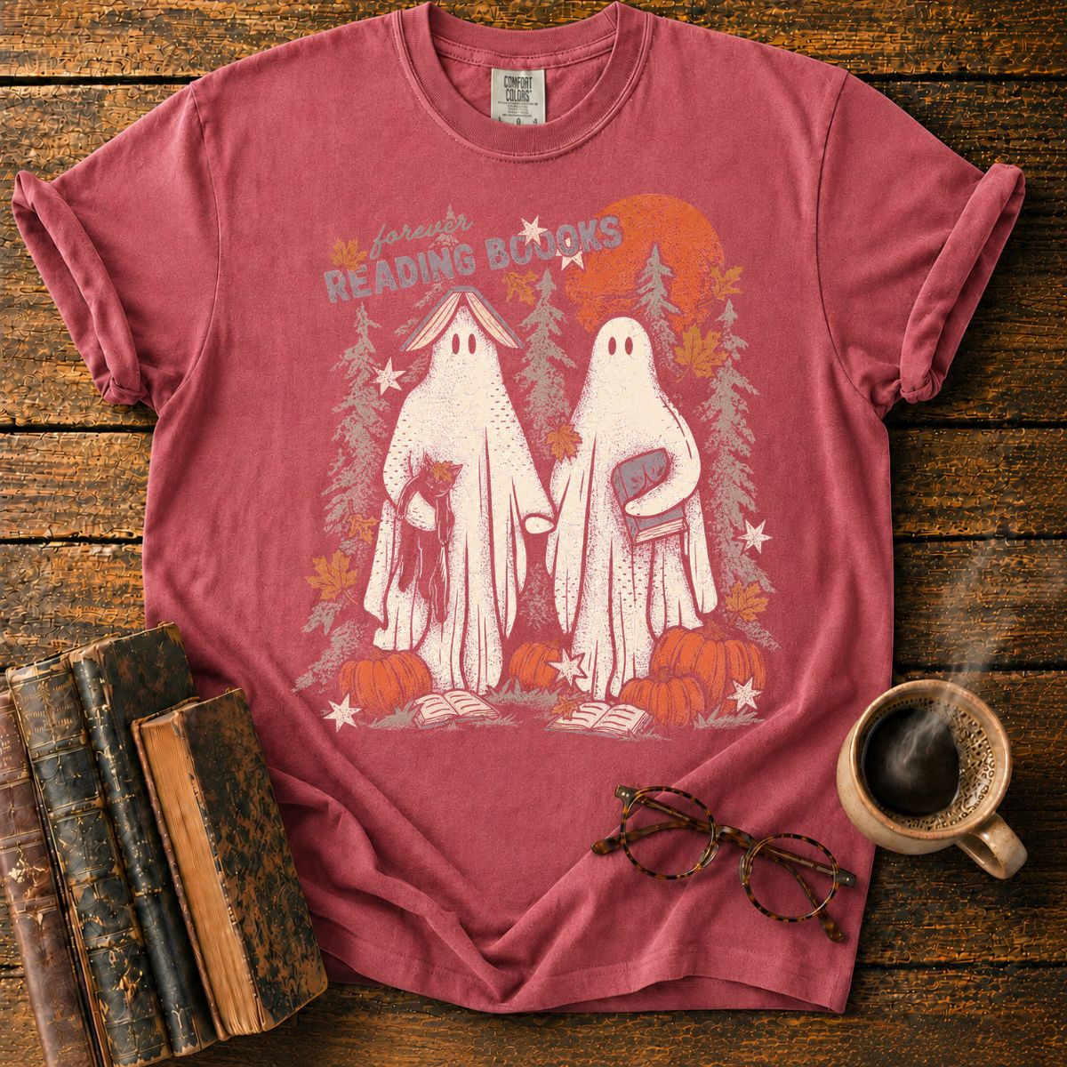 Forever Reading Under the Autumn Moon T-Shirt