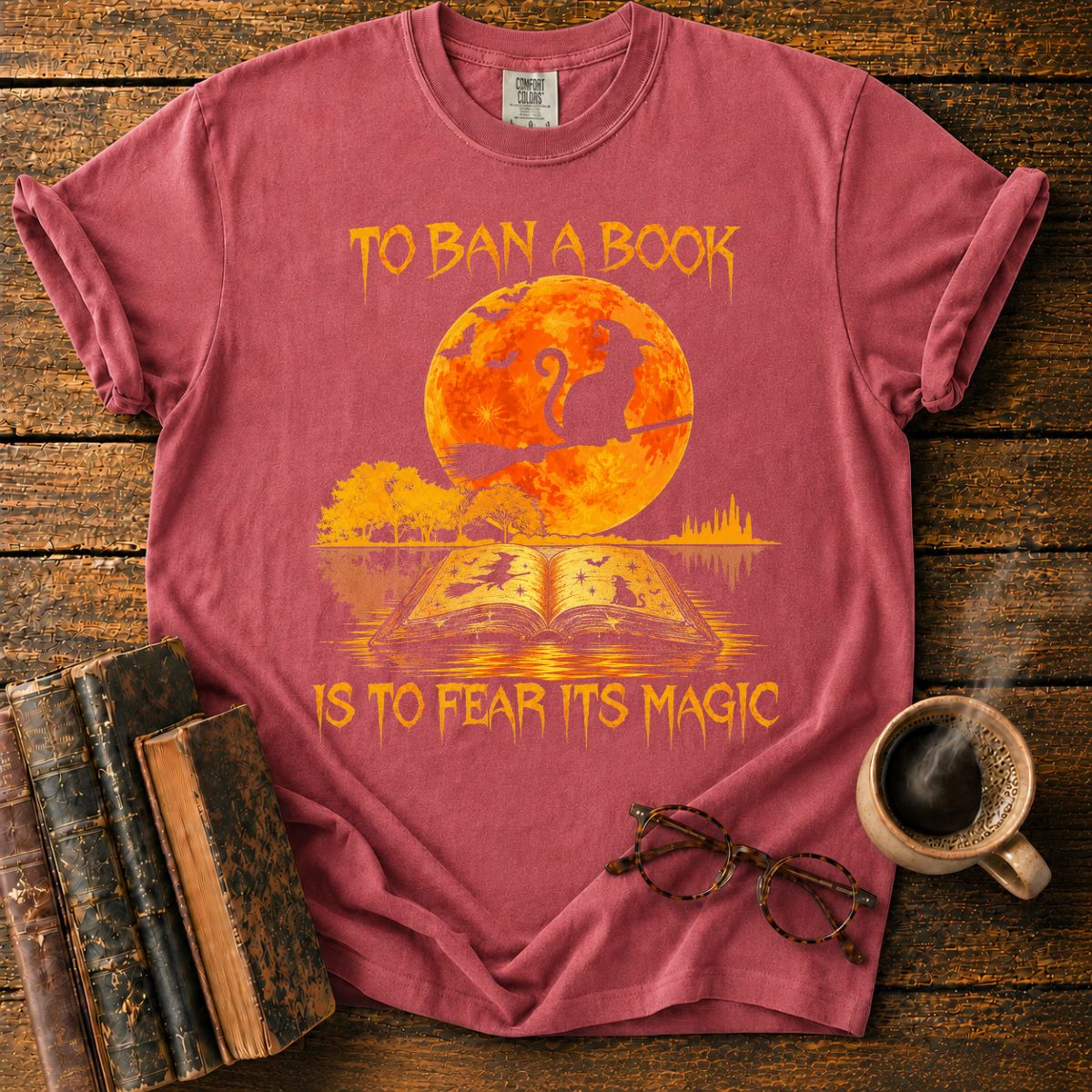 Witch's Book Beneath The Moon T-Shirt