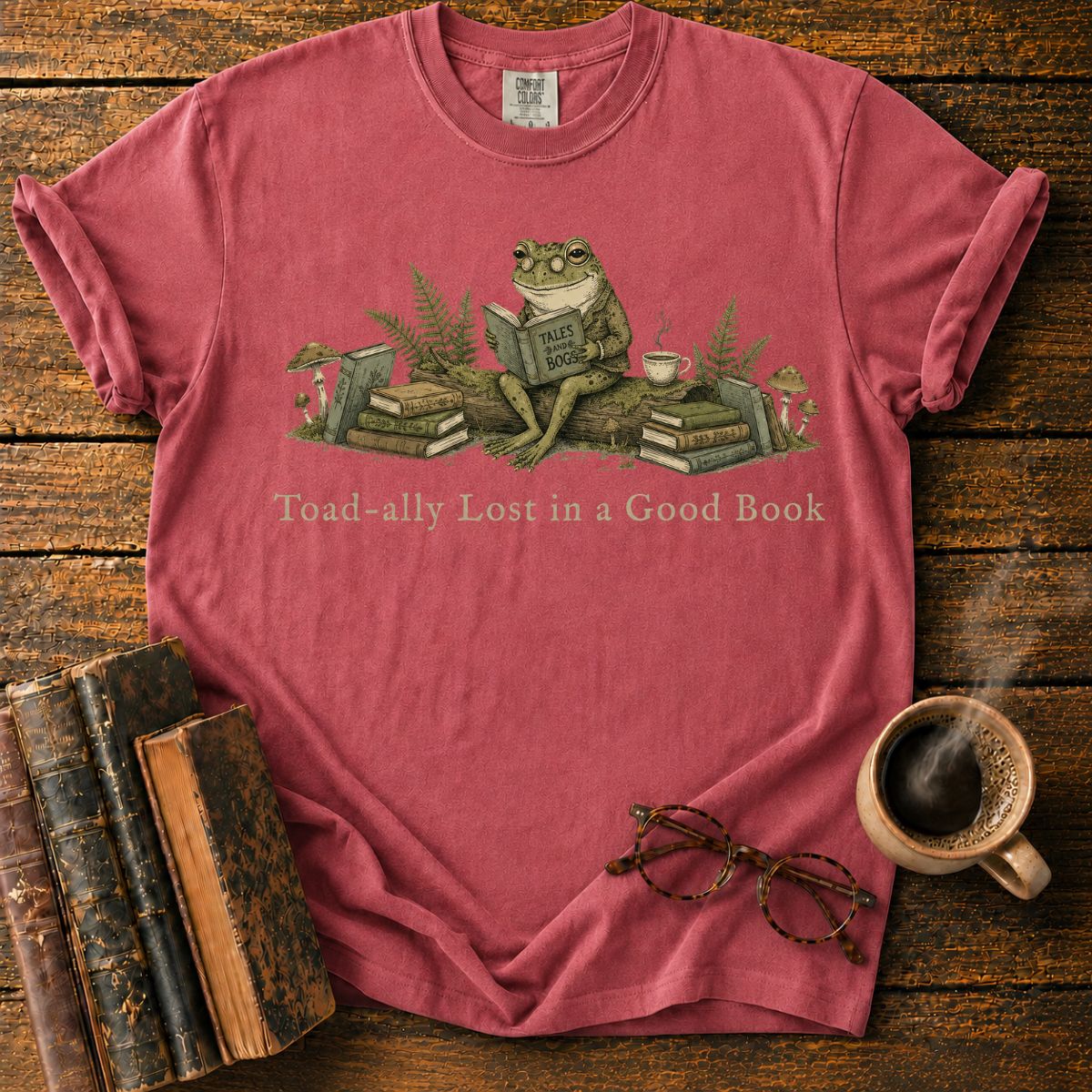 Toad-ally Lost in a Good Book T-Shirt