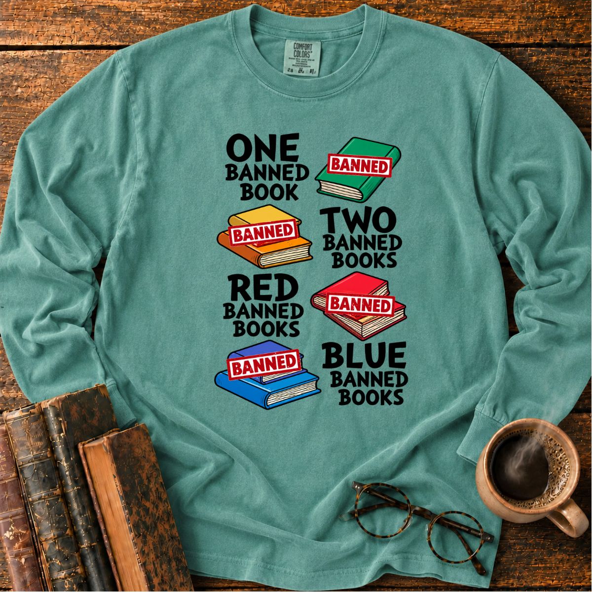 One Banned Book Two Banned Books LS T-Shirt