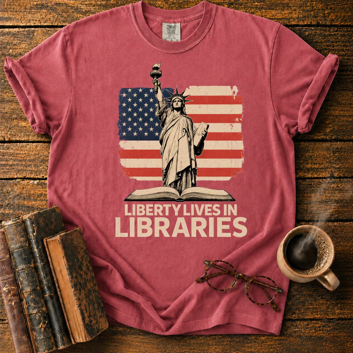 Liberty Lives in Libraries T-Shirt