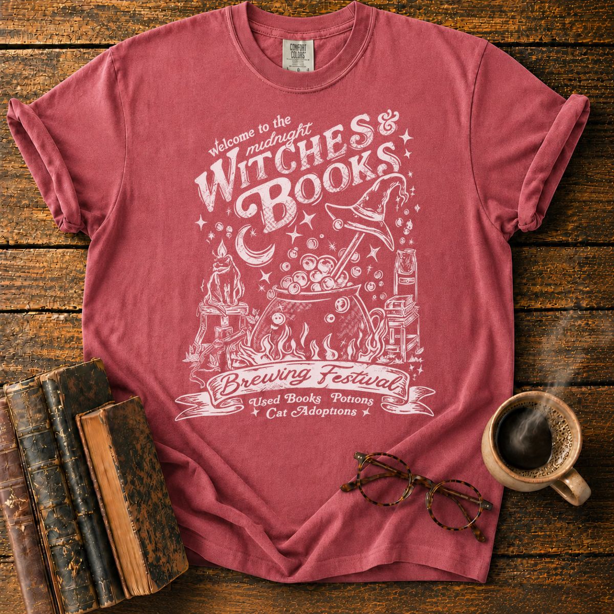 Midnight Witches and Books Festival T-Shirt