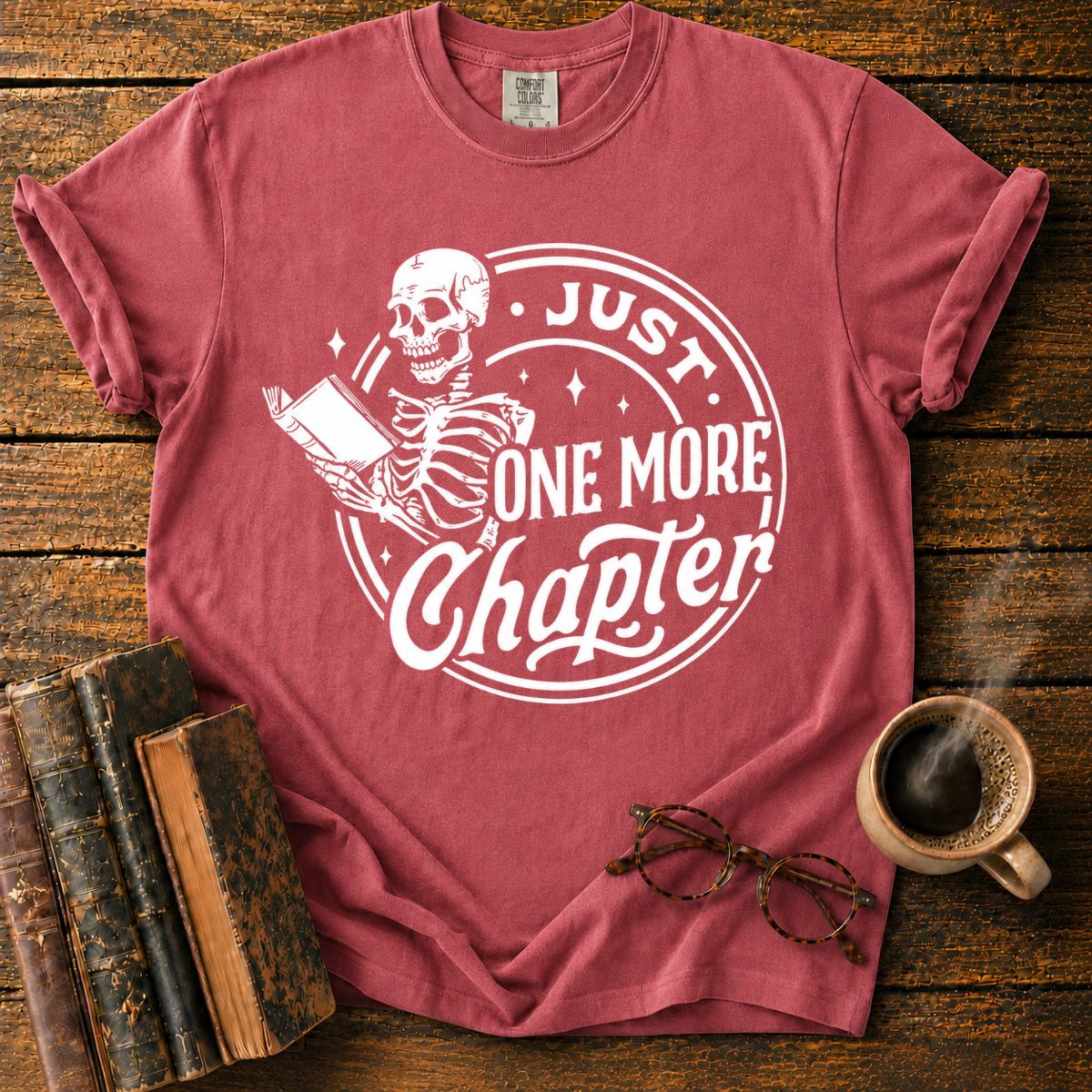 Just One More Chapter Emblem T-Shirt