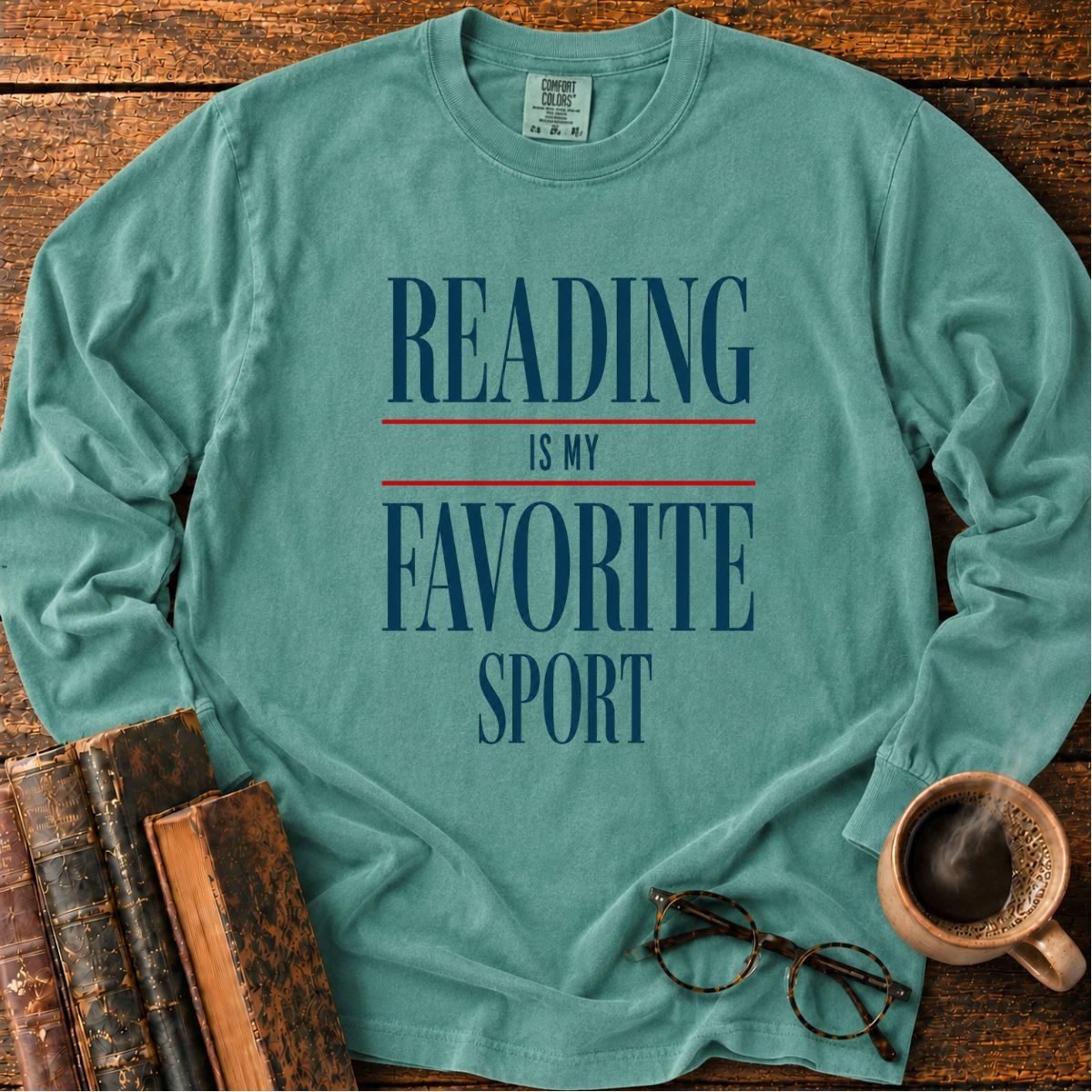 Reading is My Favorite Sport Long Sleeve T-Shirt