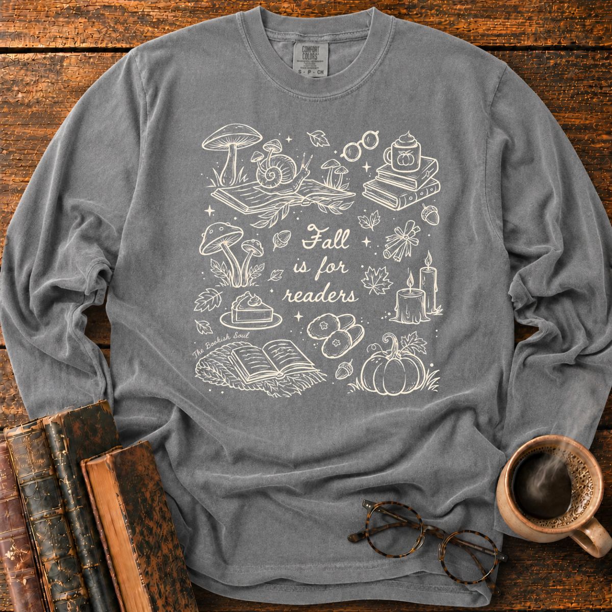 Fall Is For Readers Cozy LS T-Shirt