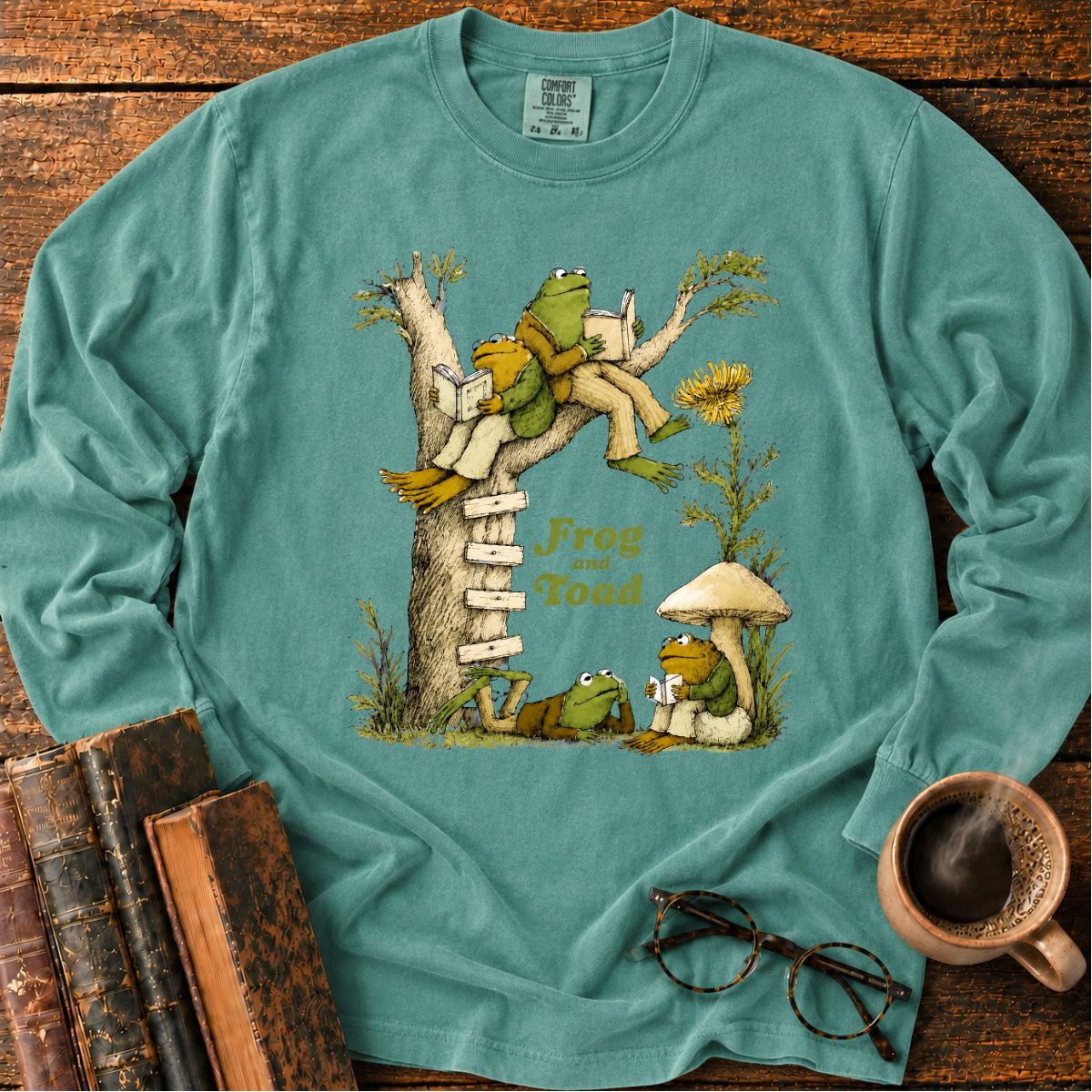 Frog and Toad Under the Tree Long Sleeve T-Shirt
