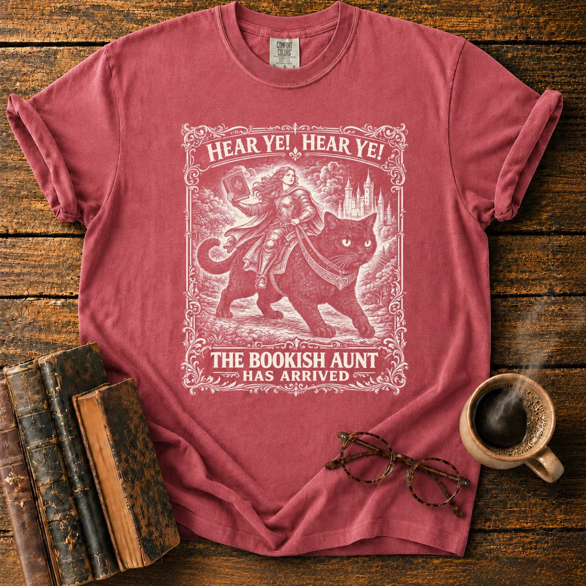 The Bookish Aunt Arrived T-Shirt