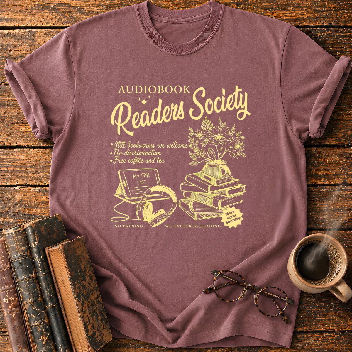 AUDIOBOOK Readers Society T-Shirt