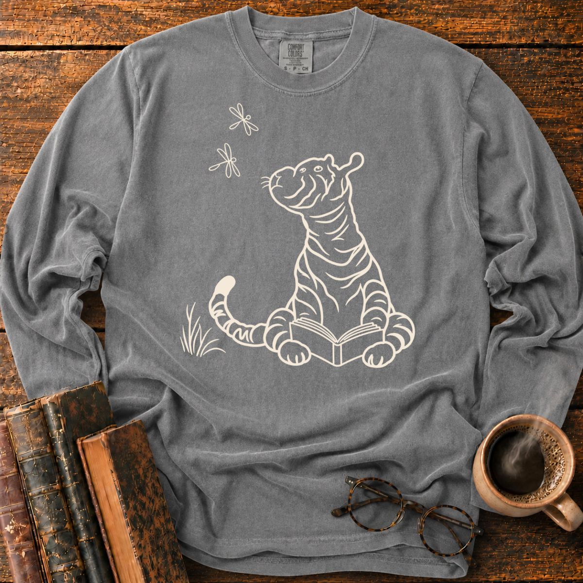 Tiger 1928 Reading Book LS T-Shirt