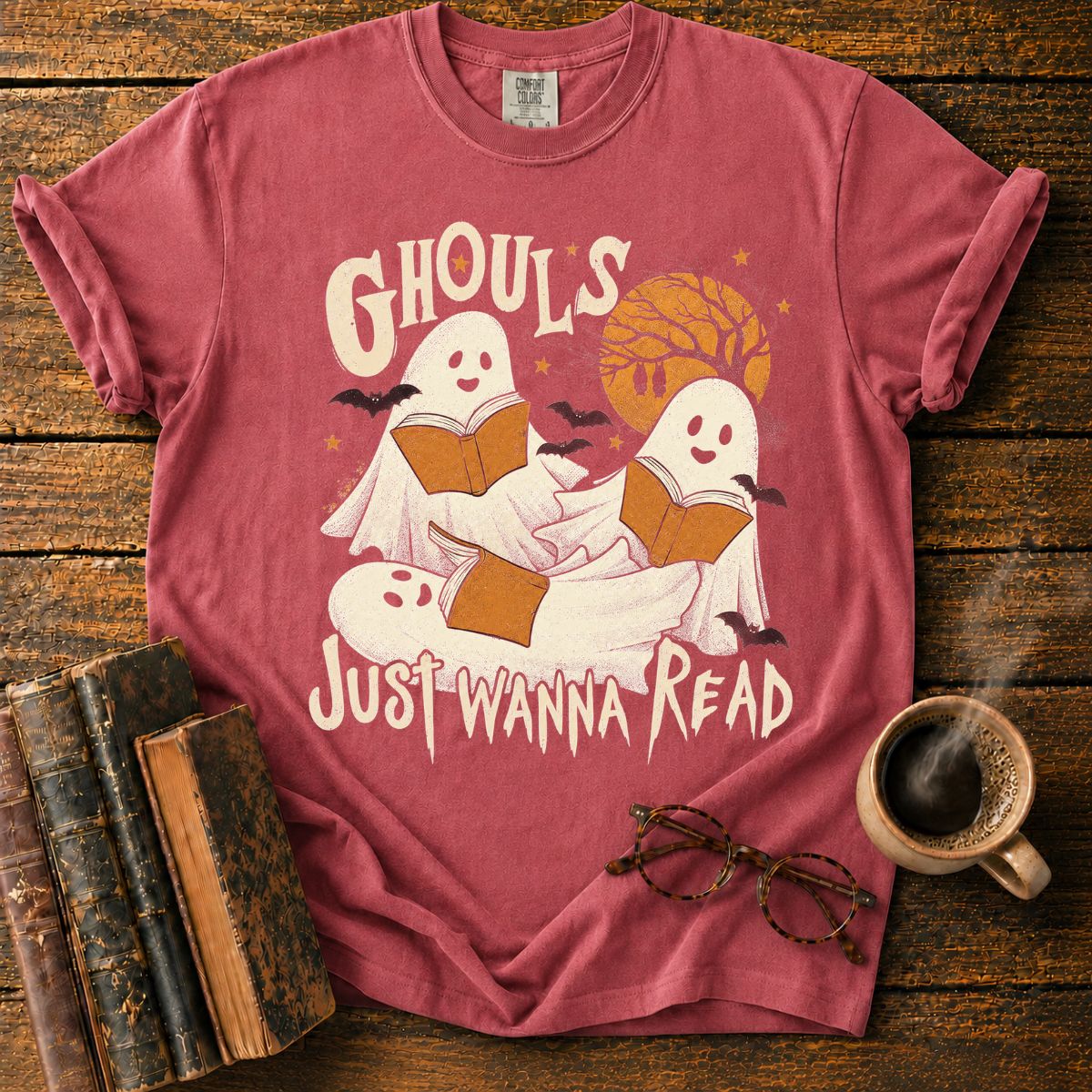 Ghouls Just Wanna Read Ghost T-Shirt