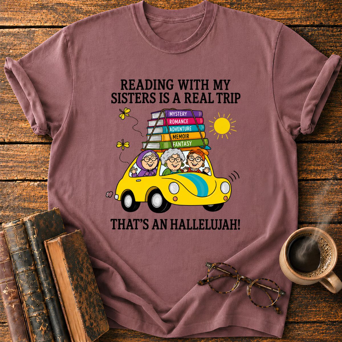 Reading Sisters’ Book Road Trip T-Shirt
