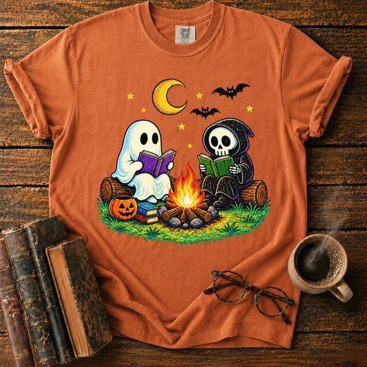 Ghosts’ Halloween Campfire Reading T-Shirt